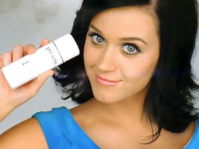Katy Perry endorsing Proactive face wash Photo credit Google images 